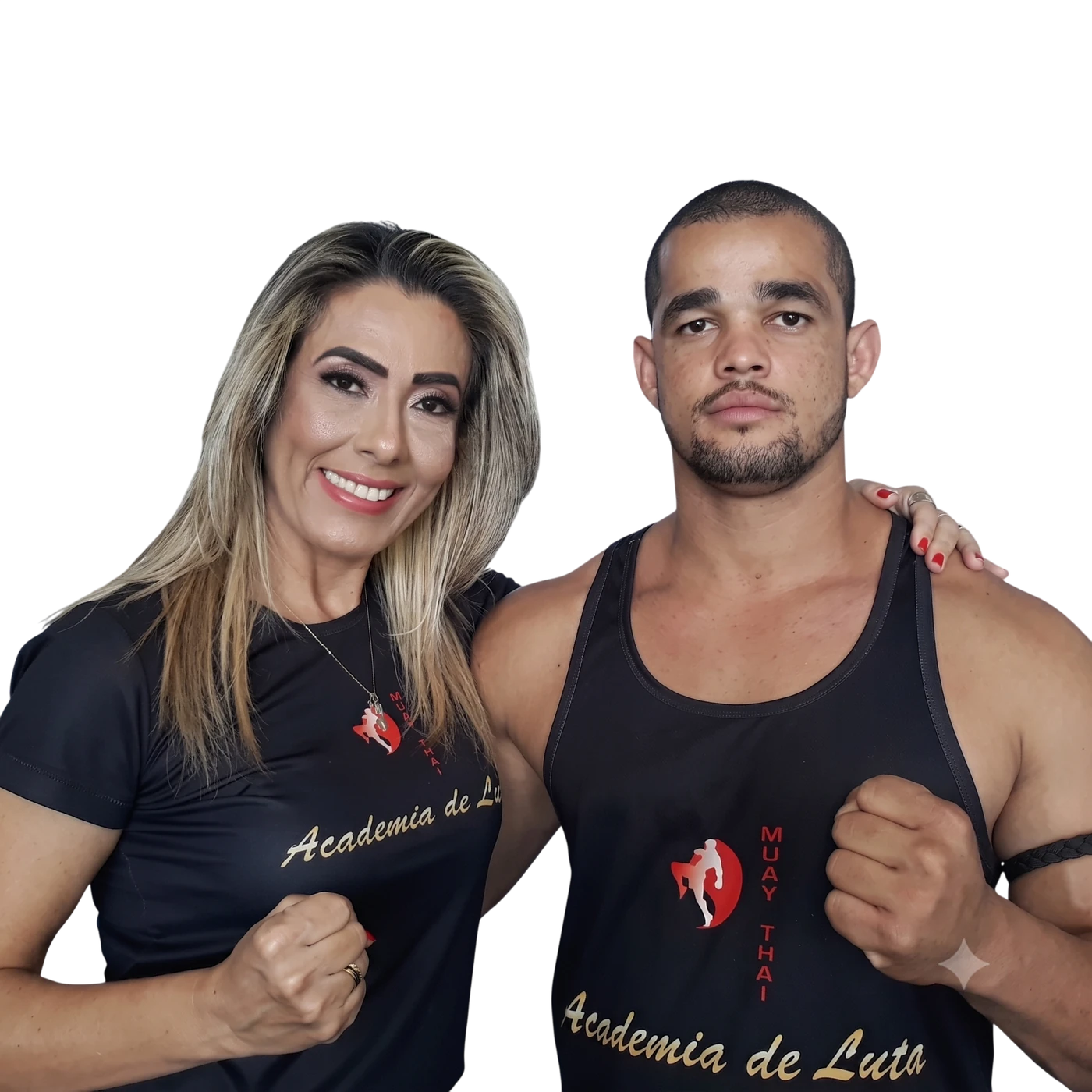 Mestres Marlon e Lairce, fundadores da Academia Triunfo